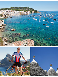 Seaside biking and hiking trips
